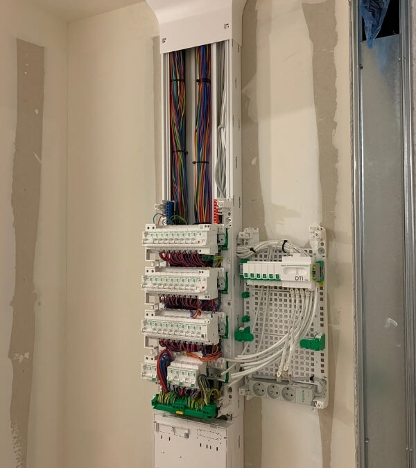 Tableau électrique d'une maison neuve à Moirans (38) - Promaxelec